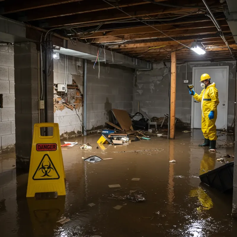 Flooded Basement Electrical Hazard in Narragansett Pier, RI Property